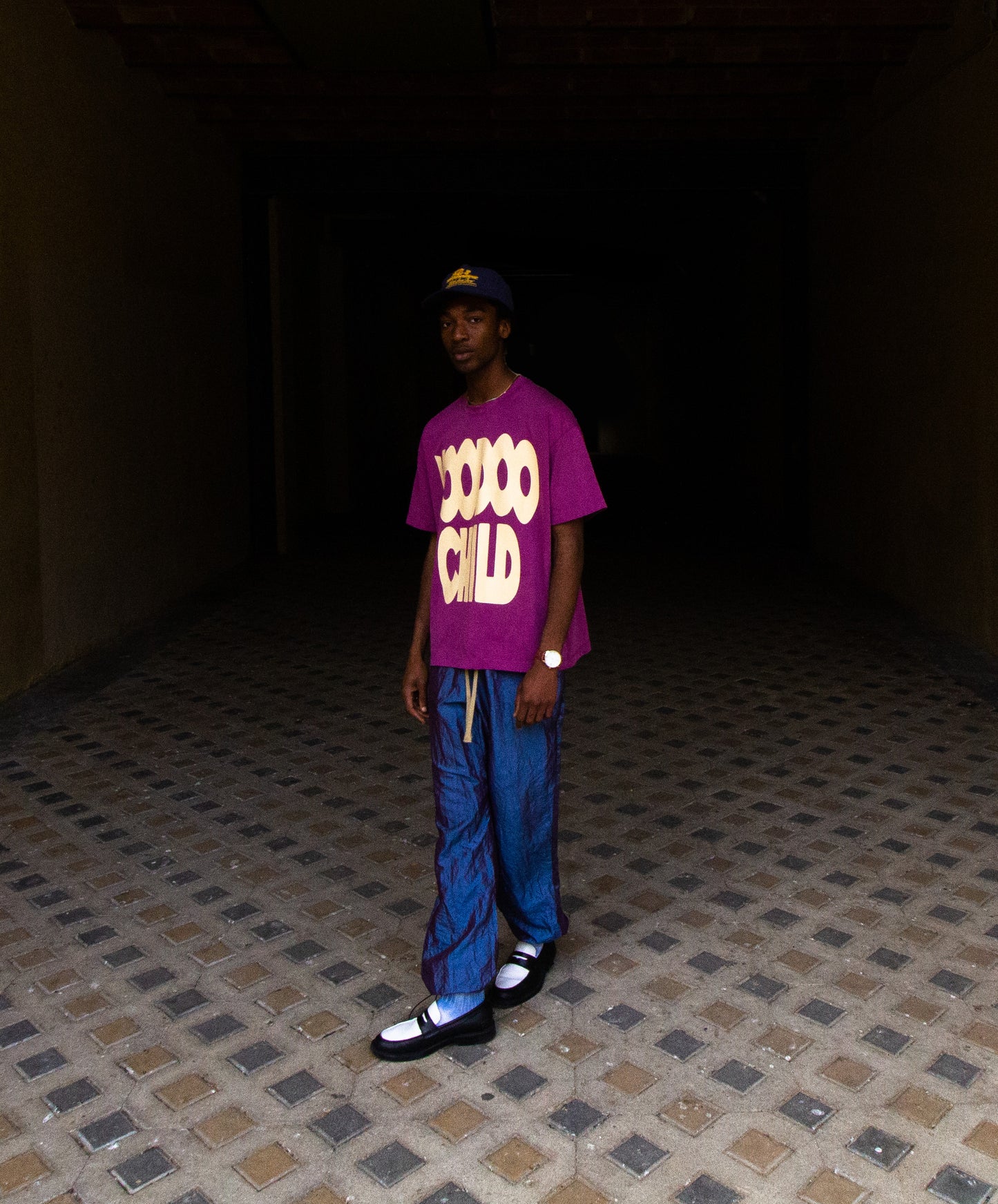 Voodoo Child Tee - Purple Magenta