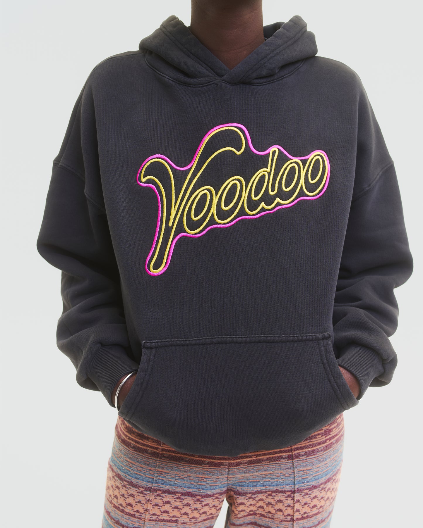 Voodoo Cloud Logo Hoodie - Faded Black