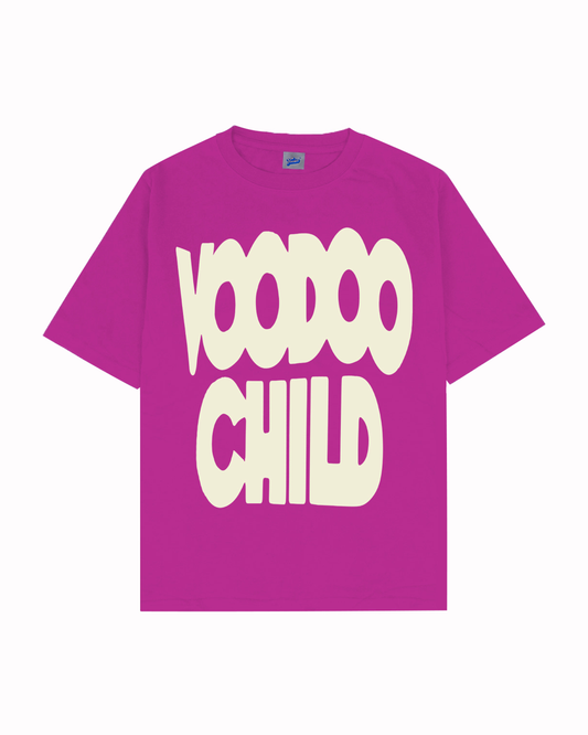 Voodoo Child Tee - Purple Magenta